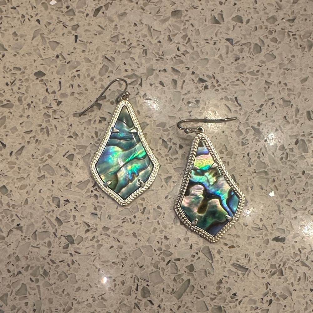 Kendra Scott Gold Abalone Drop Earrings